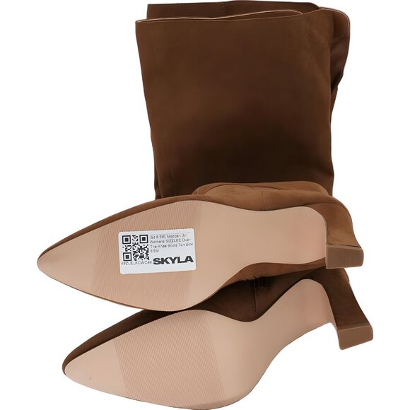 Madden Girl SIZZLEE Over-The-Knee Boots Tan Women's US 8.5M - Picture 6 of 6